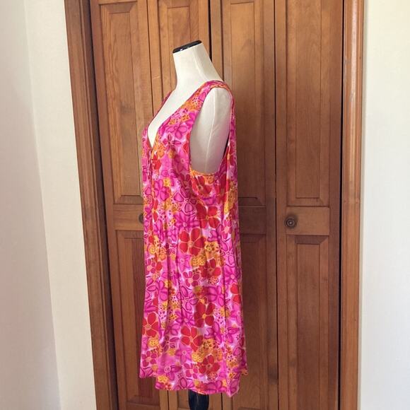 Expressions Bright Floral Sleeveless Dress, Size 22W - Picture 4 of 11